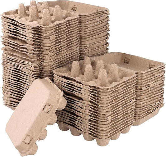 60 Pack 12 Count Quail Egg Cartons, Paper Pulp Quail Egg Holders, Bulk Quail Egg Container Boxes for Storage Quail Egg for Market, Family, Refrigerator, Farm