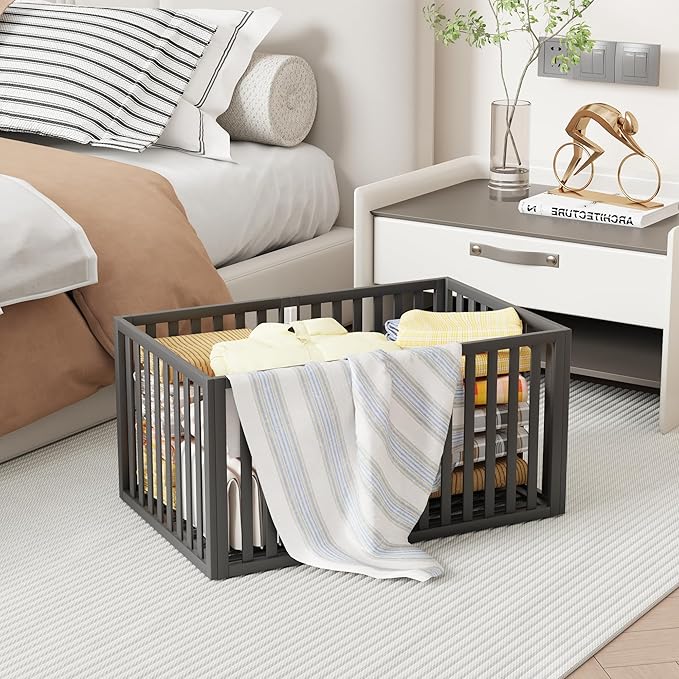 90 L Large Storage Bins, 2 Pack Clothes Storage Bins Foldable Closet Organizers Storage Containers for Clothing, Blanket, Comforters, Bed Sheets, Pillows and Toys(Black Tall (25"×16"x12"))