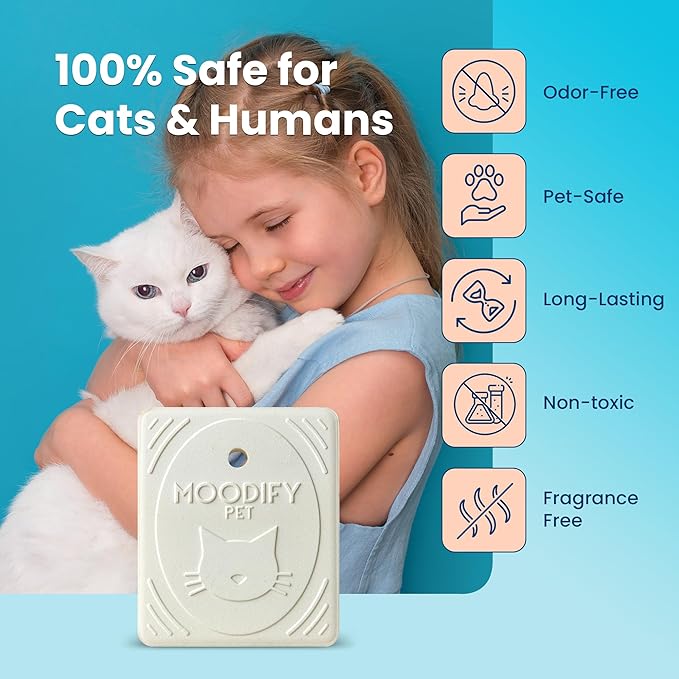 MoodifyPet Cat Litter Odor Pet Odor Eliminator For Home, 12-Pack – Hangable Odor Absorber with Patented ScentScreen Tech – Cat Scent Eliminator, Lasts Up To 30 Days, Safe for Pets & Kids