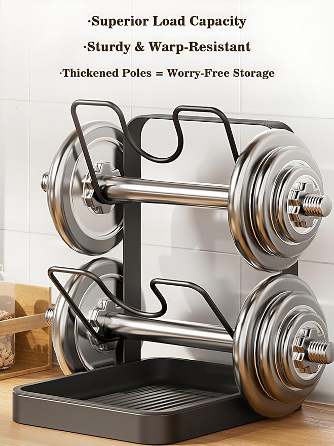 amader Pot Lid Holder & Spoon Rest, 2026 Upgraded Multifunctional Kitchen Organizer Rack with Removable Drip Tray, Space-Saving Countertop Stove Top Storage for Pots Pans (Gray-02)
