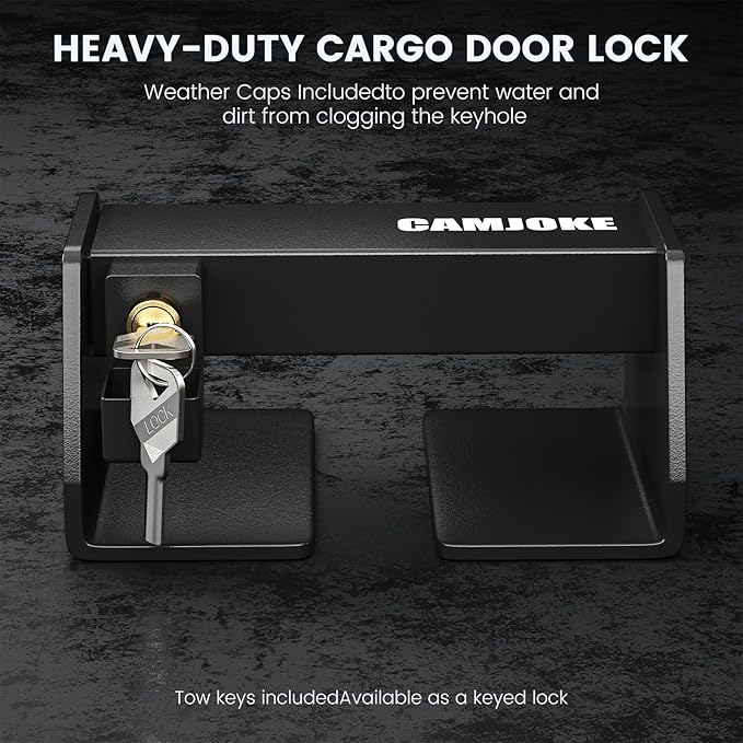 Heavy Duty Cargo Door Lock -Steel Shipping Container Lock - Maximum Security Semi Trailer DoorLock- Shipping Container Locks- Semi Truck Accessories and Trailer Security (Machine Locks)