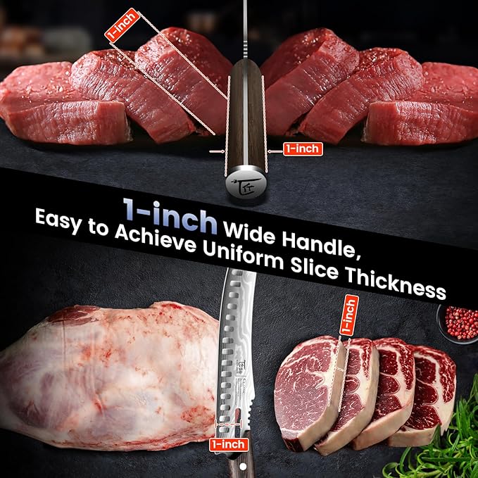 SYOKAMI Butcher Knife Set, 3 PCS Kitchen Knives Set for Cutting, Meat Cleaver Chef Knife Set, Japanese Style High Carbon Steel Knives Set, Chopping & Slicing & Boning for Home and BBQ, Christmas gift