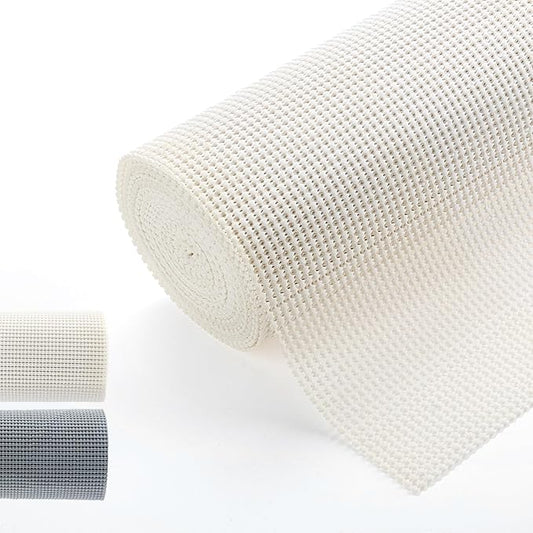 Shelf Cabinet Liner,Drawer Liners Non Adhesive Easiest Install Mat, Strong Grip Bottom,Easy Clean Non Slip Shelving Liner for Kitchen Cabinets (White, 12IN X 30FT)