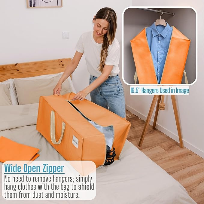 VENO 6 Pack Heavy Duty Moving Bags with Backpack Straps, Zippers & Handles, Extra Large Packing Bags for College Dorm Essentials, Moving Supplies Alternative to Cardboard Moving Boxes