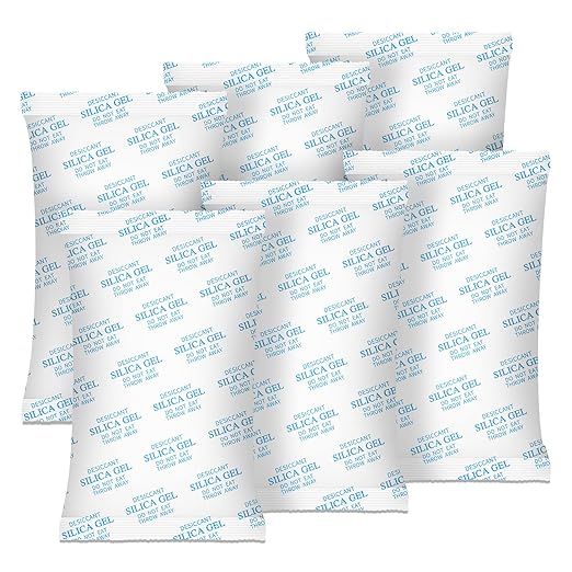 Large Desiccant Packs, 500 Gram 10 Packs Silica Gel Packets for Moisture Control, Silica Gel Car Dehumidifier by Reusable, Large Moisture Absorbers for Electric Tool, Basement, 3D Filaments and Safes