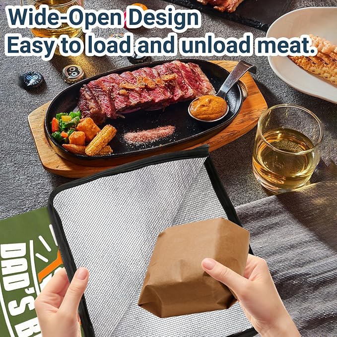 VIOXIA Brisket Blanket & Meat Resting Bag – Insulated BBQ Blanket for Resting Meat | Heavy-Duty Smoker Accessory for Brisket, Thanksgiving Essential Stocking Stuffer & Gift for Hunters or Men