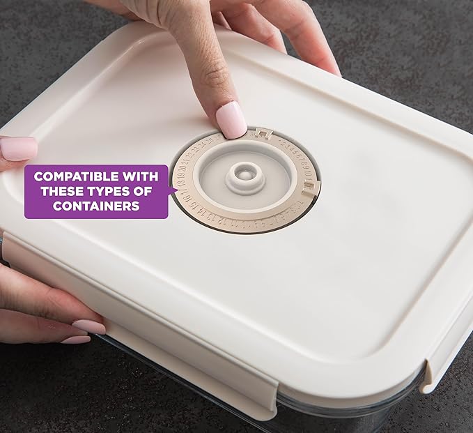 HOLDN’ STORAGE Electronic Vacuum Pump for Food Containers, Quick-Seal Technology for Marinating, Meal Prep & Leftovers Storage