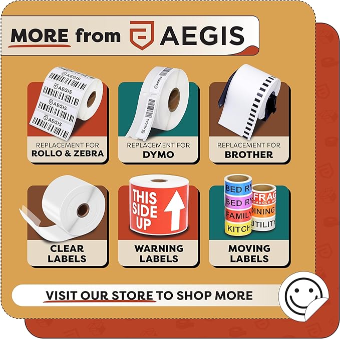 Aegis Adhesives - 3" X 5" Caution Heavy Stickers for Shipping and Moving Boxes - Warning Labels with Permanent Adhesive (1 Roll, 500/Roll)