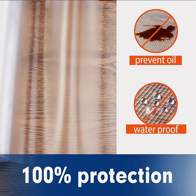Shelf Liner, Drawer Liner, 17.7 Inches x 20 FT Cabinet Liner for Kitchen Cabinets Non-Adhesive Shelf Liners, Waterproof Shelf Paper with Non-Slip, Durable Liners, Clear