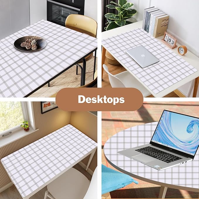 Drawer and Shelf Liner for Kitchen Cabinet: 12 in X 20 Ft Non Slip Waterproof Shelf Paper Non Adhesive Refrigerator Liners White Square Easy Liners for Bathroom Cupboard with Knife Tape Measure