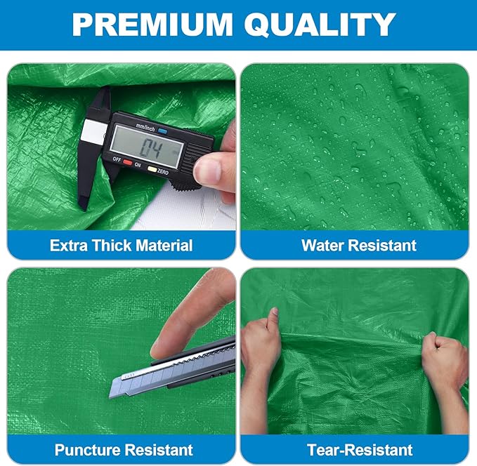 TICONN Mattress Bags for Moving, Heavy Duty Full Mattress Cover Storage Bag with Full-Around Handle and Adjustable Buckles (Green, Full)