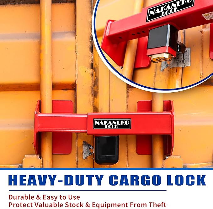 Container Locks, Heavy Duty Cargo Lock, Container Door Locks, Semi Trailer Door Lock, Locking Devices, Anti-Theft, Rust-Proof, Cargo Security, Bolt Cutter Resistant, Code, Combination Lock