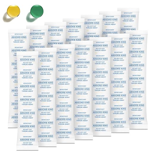 Silica Gel Packets – 10 Gram 150 Packs Moisture Absorbers for Food Storage, Premium Silica Packets with Color Indicating, Desiccant Packs for Spices, Dried Fruit, Jewelry, Shoes, Electronics, Tool Box