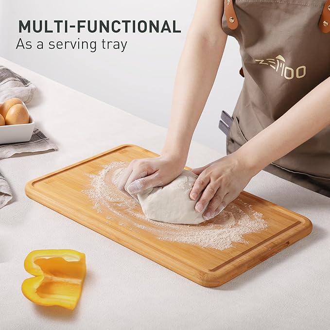 Bamboo Cutting Board Set Over Sink Non Toxic Wooden Cutting Boards Men Birthday Christmas Valentines Father Day Gifts Ideal from Wife Romantic Anniversary Best Cool Gadget Awesome Who Have Everything