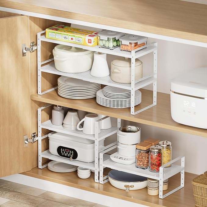 Multi-Functional Metal Shoe Rack, Space-Saving, Perfect for Entryway, Closet, Bathroom, etc. - Sturdy and Durable, High Weight Capacity(3PACKS/White/Medium)