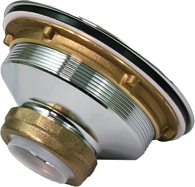 Highcraft 9734 Heavy Duty Kitchen Sink (3-1/2 Inch) Stainless Steel Drain Assembly With Strainer Basket KOHLER Style Stopper, Stainless-Steel