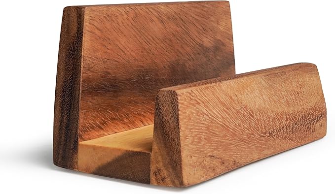 Shumaru Natural Wood Cutting Board Stand | Fits 1.5–1.9 in Thick Boards, 6.7" x 3.5" x 3.5" | Handmade Sturdy Holder Supports Boards up to 20 in