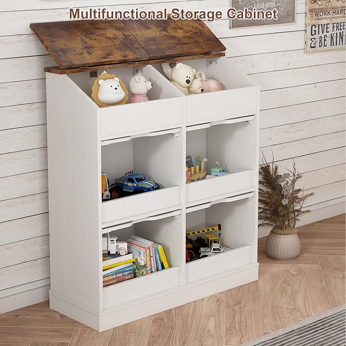 Potato Storage Bin Bread Box with Lid,Rustic Onion&Fruit Organizer with Wood Hidden Door,Farmhouse Grocery Section Decorative,Vegetable Organization Cabinet W/Mesh Door for Kitchen Dining Room(White)