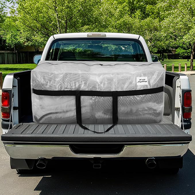 4 Pcs 96 Gallon Extra Large Moving Bags Heavy Duty Storage Bag with Strong Zipper Handle Foldable XXL Jumbo Storage Tote Packing Moving Box for College Dorm Travel Cloth Duffle (Clear)