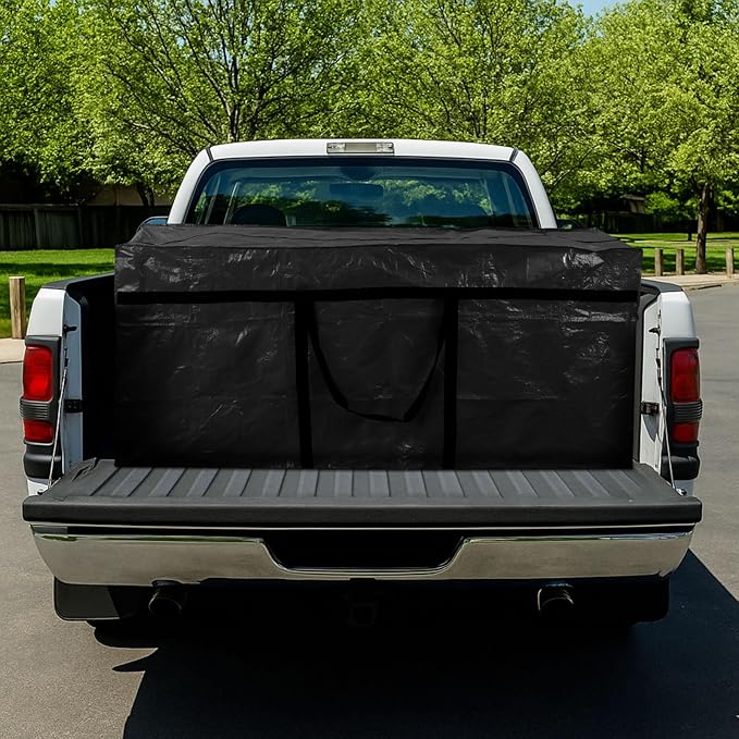 Windyun 4 Pack 121 Gallon Extra Large Moving Bags XXL Heavy Duty Storage Bag with Strong Zipper Handle Jumbo Big Tote Box Foldable for College Dorm Travel Clothes Duffle Blanket Pillow(Black)