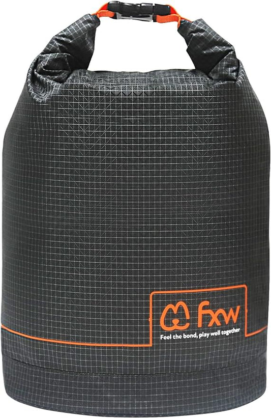 FXW Dog Food Travel Bag，Large Capacity for Travel Kibble Storage Perfect for RV Road Trips, Camping, Longterm Dog Boarding Gear Accessories Gray, 64 Cups