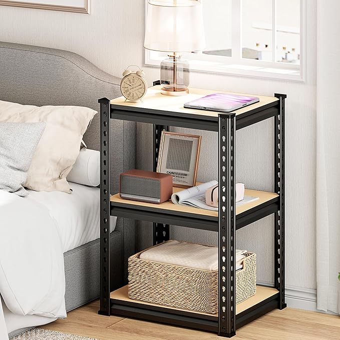 REIBII Storage Shelves 6 Tier Garage Shelving Heavy Duty Metal Shelving Loads 2250LBS Adjustable Metal Shelves for Garage Pantry Closet Kitchen Basement 16" W x 16" D x 72" H