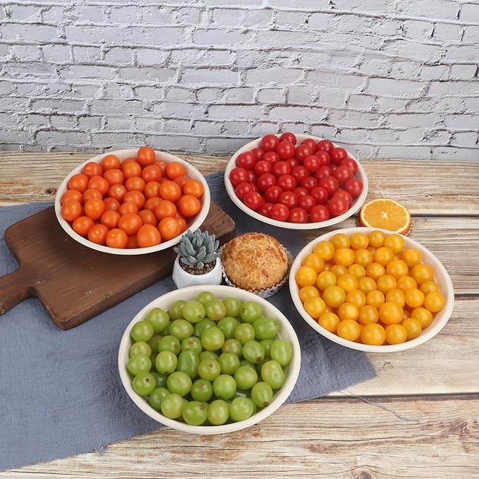 JAYEEY 24 oz Round Disposable salad bowls with lids,Sugarcane Paper Bowls take away food containers Bagasse Plant Fibers 50 Pack