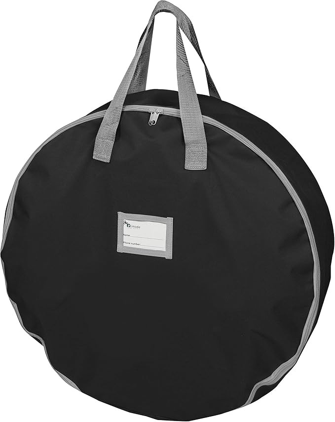 Primode Heavy Duty Wreath Storage Bag 30"- Garland Wreaths Container with Handles - Durable 600D Oxford Polyester Material Xmas Holiday Wreaths Storage Holder 30” (Black)