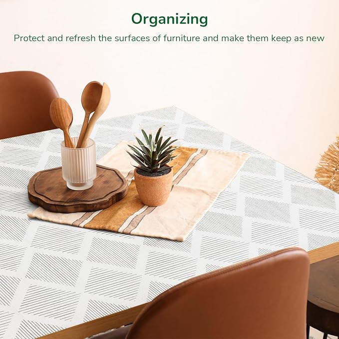 Shelf and Drawer Liners for Kitchen Cabinets Non-Adhesive 12" x20FT, Non-Slip Cabinet Liner, Waterproof Shelf Paper Thickened Washable Mats, Protection for Shelves, Cupboard, Pantry, Drawers, Dresser