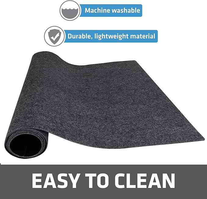 Drymate Premium Under Sink Mat, Waterproof Cabinet Protection Mats for Kitchen & Bathroom, Absorbent Shelf Liners, Slip-Resistant, Non-Adhesive, Machine Washable (USA Made)(24”x29”)(Charcoal)