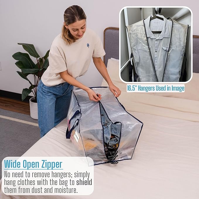 VENO 10 Pack Heavy Duty Moving Bags with Backpack Straps, Zippers & Handles, Extra Large Packing Bags for College Dorm Essentials, Moving Supplies Alternative to Cardboard Moving Boxes