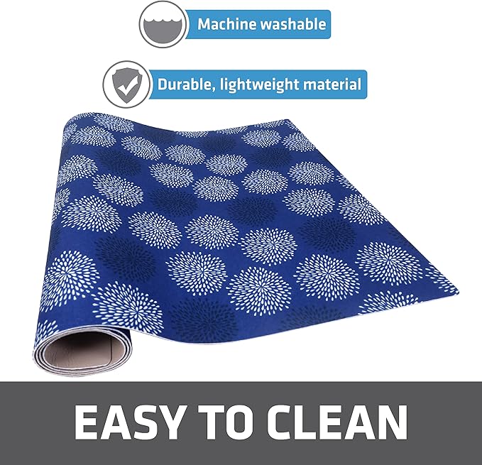 Drymate Premium XL Under Sink Mat, Waterproof Cabinet Protection Mats for Kitchen & Bathroom, Absorbent Shelf Liners, Slip-Resistant, Non-Adhesive, Machine Washable (USA Made)(24”x59”)(GoodBlue)