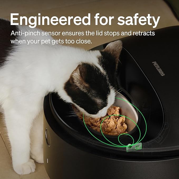 PETLIBRO Automatic Cat Feeder Wet Food with Stainless Steel Bowl 2 Packs, Refrigerated Auto Cat Feeder with Semiconductor Cooling, 3 Fresh Meals, App-Controlled Pet Food Dispenser, Easy to Clean