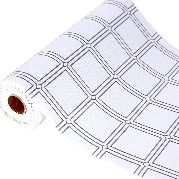 Shelf Liners for Kitchen Cabinets 15 Inch Wide X 20 Ft Non Adhesive Cabinet Drawer Liner Non Slip Water Oil-Proof Cabinet Liner for Shelves Strong Grip Closet Cupboard Refrigerator Bathroom Mat