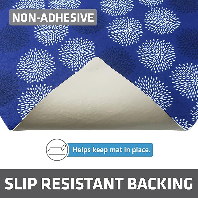 Drymate Premium XL Under Sink Mat, Waterproof Cabinet Protection Mats for Kitchen & Bathroom, Absorbent Shelf Liners, Slip-Resistant, Non-Adhesive, Machine Washable (USA Made)(24”x59”)(GoodBlue)