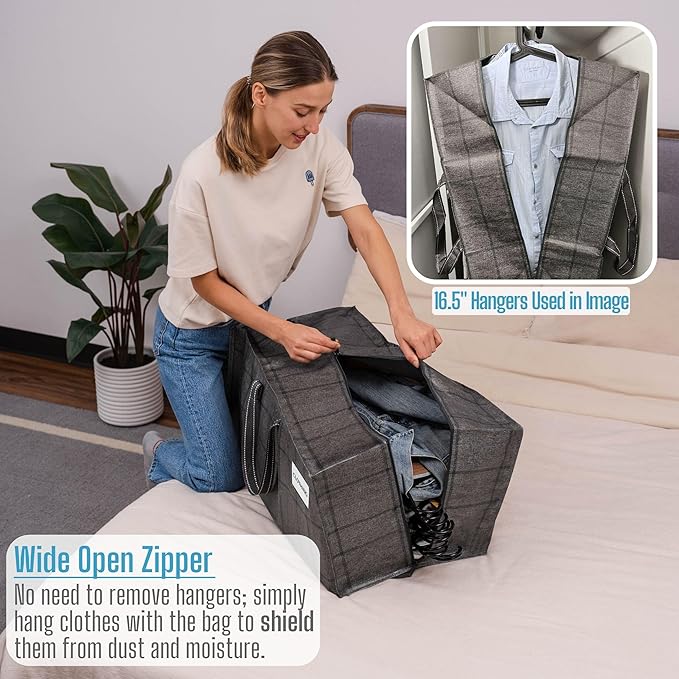 VENO 4 Pack Heavy Duty Moving Bags with Backpack Straps, Zippers & Handles, Extra Large Packing Bags for College Dorm Essentials, Moving Supplies Alternative to Cardboard Moving Boxes
