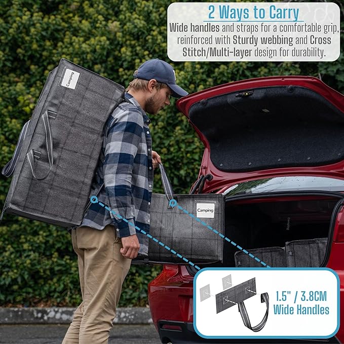 VENO 10 Pack Heavy Duty Moving Bags with Backpack Straps, Zippers & Handles, Extra Large Packing Bags for College Dorm Essentials, Moving Supplies Alternative to Cardboard Moving Boxes