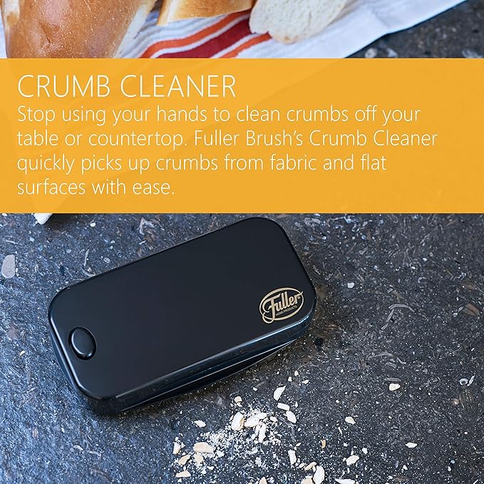 Fuller Brush Premium Table Tidy – Handheld Crumb Sweeper for Tabletops – Compact Crumb Remover with Bristle Rows – Easy to Use, Durable & Portable Cleaning Tool, Black (Pack of 2)
