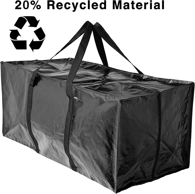 BAG-THAT! 10 Moving Bags Heavy Duty Extra Large Stronger Handles Wrap Storage Totes Zippered Reusable Packing Bags Moving Supplies Storage Boxes Storage totes Moving Boxes Packing Supplies Packing Box