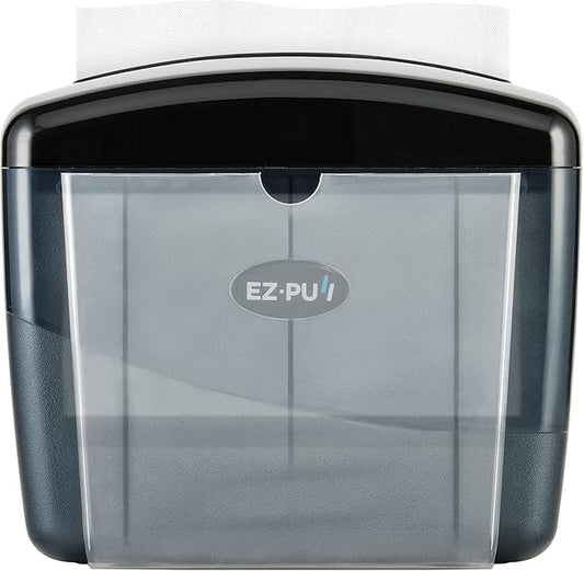 EZ-Pull Countertop Interfold Napkin Dispenser for Restaurants, Tabletop V-fold, Pearl Black 4300B-EZ
