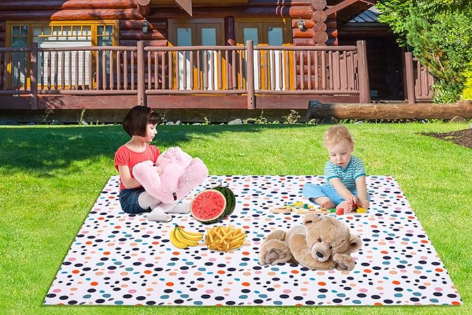 Splat Mat for Under High Chair/Arts/Crafts, Waterproof and Anti-Slip Splash Mat Floor Protector, Washable Highchair Floor Mat, 51 Inch Reusable Messy Mat and Baby Feeding Table Cloth