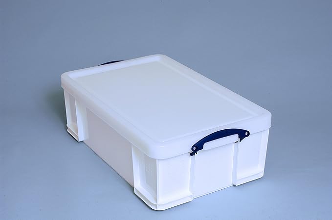 Really Useful Plastic Storage Box 50 Litre White Strong