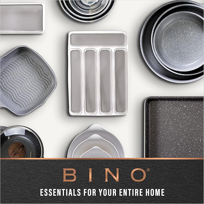 BINO | Plastic Storage Bins, X-Large - 2 Pack, Clear | THE SOHO COLLECTION | Pantry Organizers and Storage Containers Fridge Organizer Bins Kitchen Cabinet Organizer Medicine Cabinet Organizer Bin